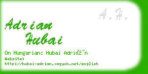 adrian hubai business card